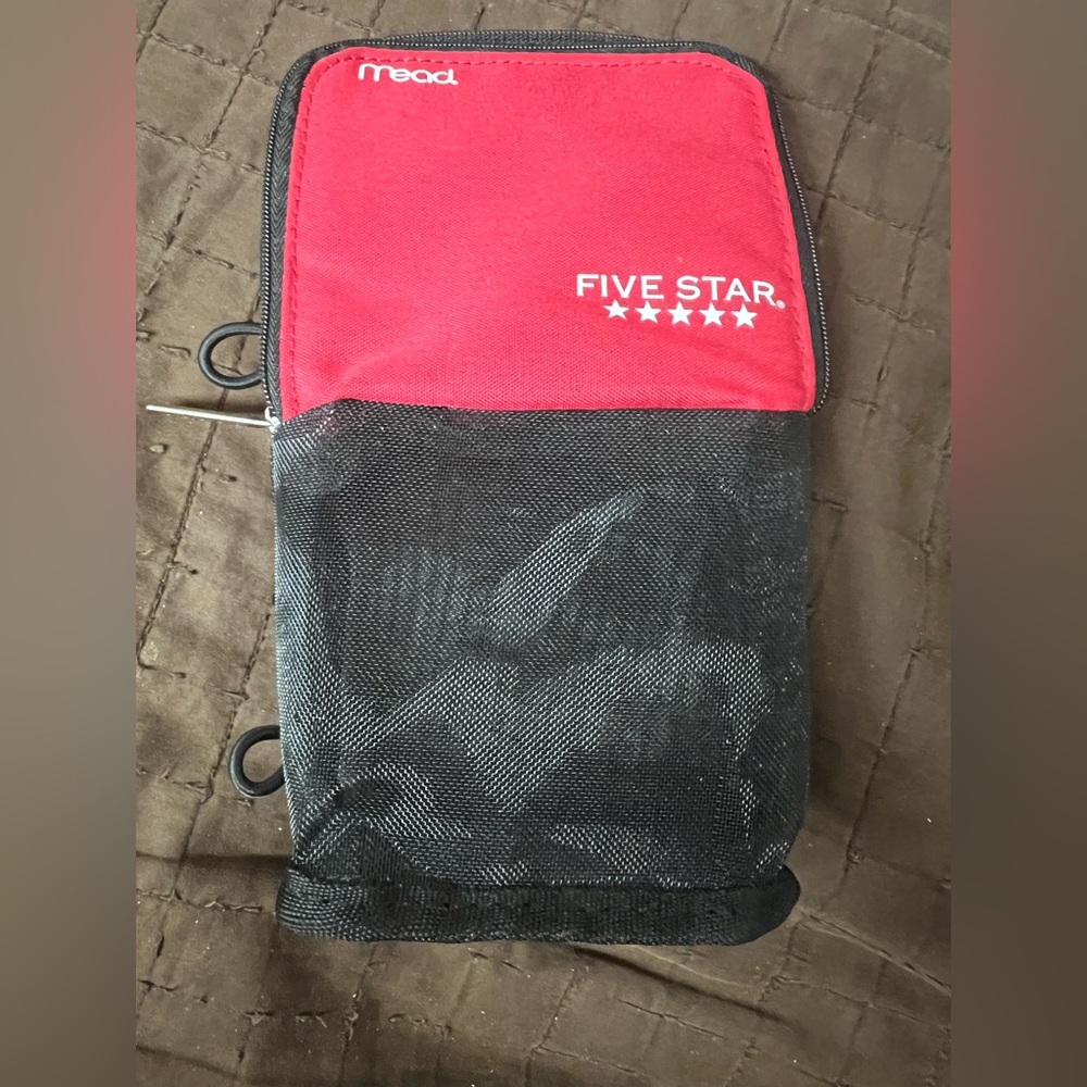 5 Star Pencil Case - Red